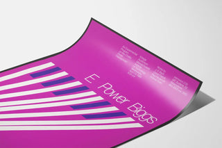 Poster E. Power Biggs - Vintage Violet Piano Design