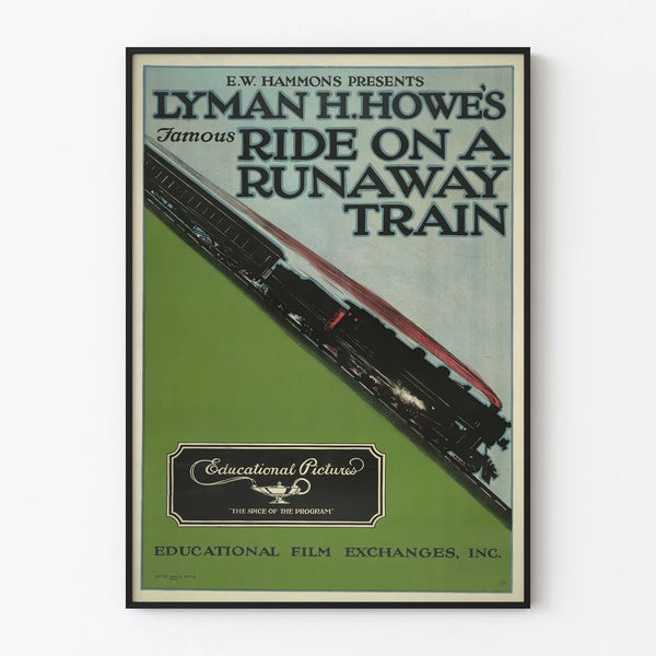 Vintage poster - Lyman H. Howe’s Famous Ride on a Runaway Train