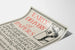 Vintage poster of fast newspaper delivery