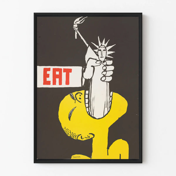 Decorative Poster Eat by T. Ungerer - Contemporary Art Poster