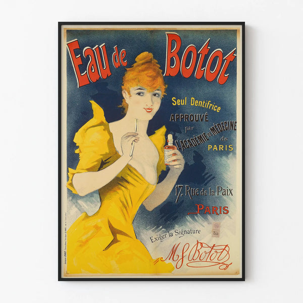 Vintage Poster Eau de Botot - Advertising Wall Decoration