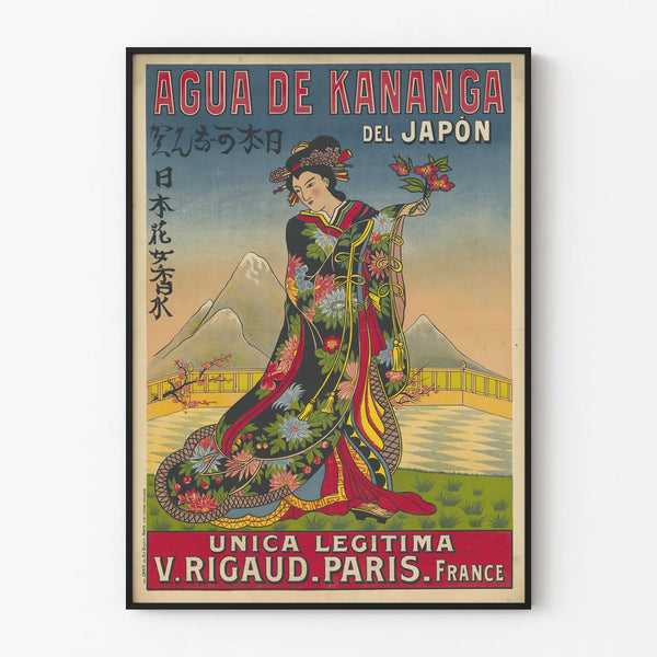 Vintage poster Agua de Kananga from Japan - Japanese wall decoration
