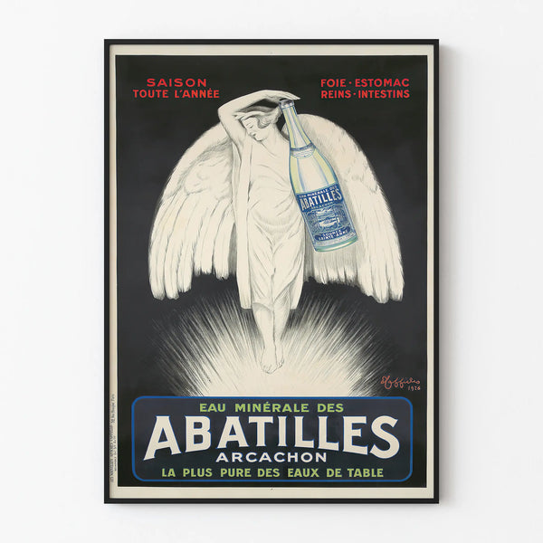 Vintage poster of Eau Minérale des Abatilles Arcachon