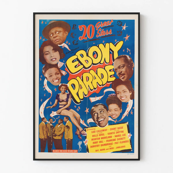 Vintage Ebony Parade Poster - Retro Wall Decoration Poster