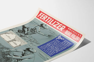 Vintage Poster Fertilizer - Effective Agriculture Promotion
