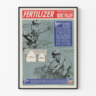 Vintage Poster Fertilizer - Effective Agriculture Promotion