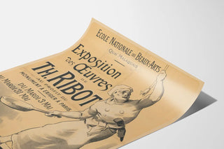 Exhibition poster of works by Th. Ribot - National School of Fine Arts
