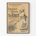 Exhibition poster of works by Th. Ribot - National School of Fine Arts