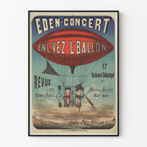Vintage Eden Concert Poster Lift the Balloon