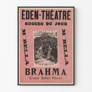 Vintage Poster Eden-Theatre Brahma Grand Ballet Spectacle