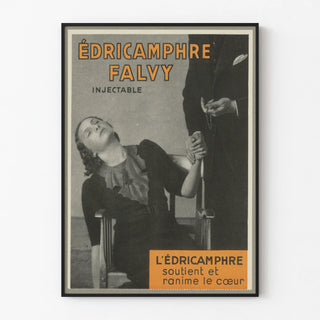Vintage advertising poster Édricamphre Falvy injectable