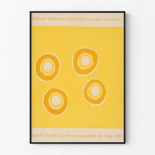 Minimalist Poster Edward Avedisian Galerie Robert Elkon 1963