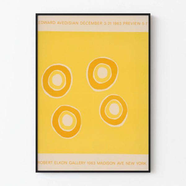 Minimalist Poster Edward Avedisian Galerie Robert Elkon 1963