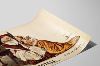 Vintage poster by Edwin Rostell featuring Richelieu and Else de Tourny in Julie — artwork view