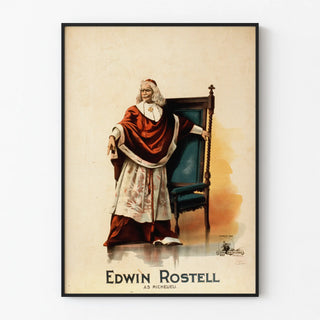 Vintage Edwin Rostell poster in Richelieu 1894