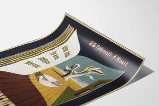 Boekenweek Poster 1950 - A gaze toward another world