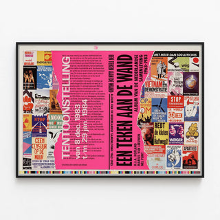 Vintage Poster A Mark on the Wall 1963-1983 Artem Legrand — framed artwork on a wall