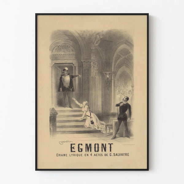 Vintage Egmont poster for the lyrical drama in 4 acts