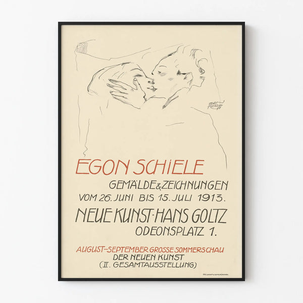 Egon Schiele Poster - New Art Exhibition 1913