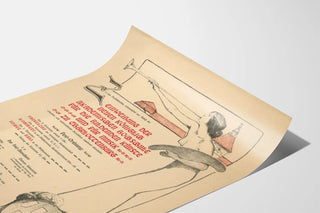 Vintage poster of the inauguration of the Royal Academy of Fine Arts and Music Charlottenburg