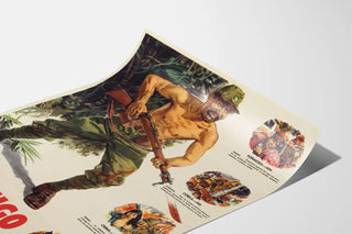 Vintage military propaganda poster « The Enemy of Humanity »