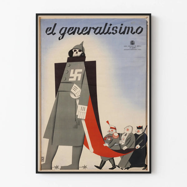Vintage decorative poster of El Generalisimo