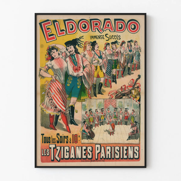 Vintage poster Eldorado The Parisian Tziganes