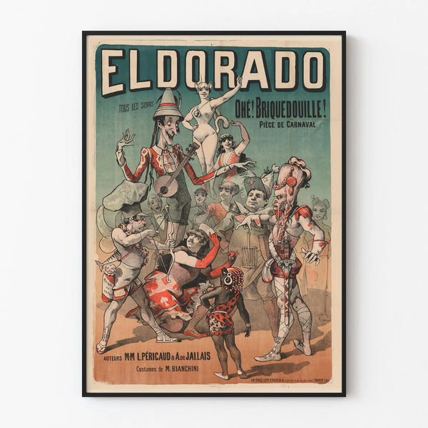 Vintage poster Eldorado Carnival Piece Ohé Bricédouille