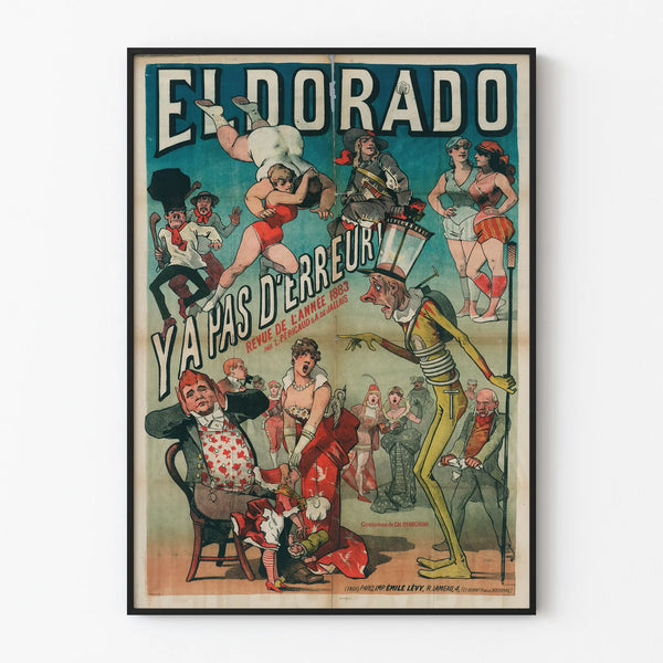 Vintage Eldorado Review Poster 1883 - Retro Wall Decoration
