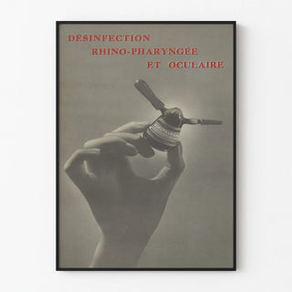 Vintage Poster of Nasopharyngeal and Ocular Disinfection