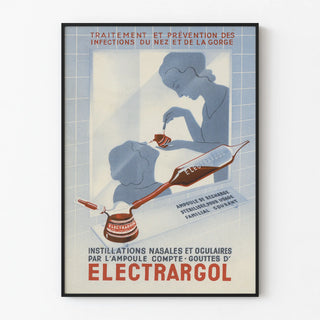 Vintage poster Electrargol - Treatment for nasal and throat infections