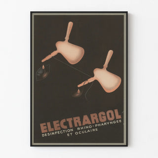 Vintage Electargol poster for nasal and eye disinfection