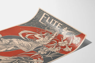 Elegant Decorative Poster in Art Nouveau Style