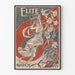 Elegant Decorative Poster in Art Nouveau Style