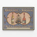 Vintage poster of the Green Mountain Elixir and the Mandarin Nectar — framed artwork on a wall