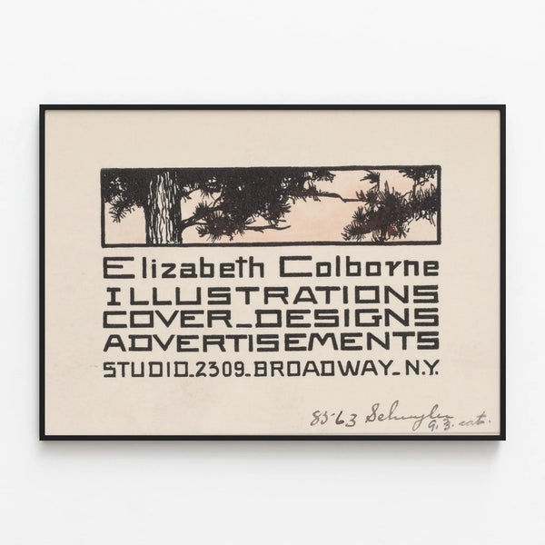 Vintage Elizabeth Colborne illustrations and covers poster — framed artwork on a wall