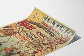 Vintage poster Haldy Watches Watchmaking Jewelry in Besançon