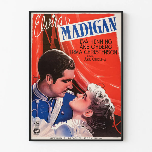 Vintage decorative poster of Elvira Madigan
