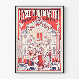 Vintage Poster for Masquerade Ball at Élysée Montmartre