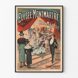 Vintage Poster of the Bal Masqué at Élysée Montmartre