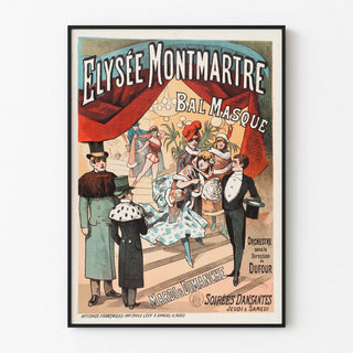 Vintage Poster for Masquerade Ball at Elysee Montmartre
