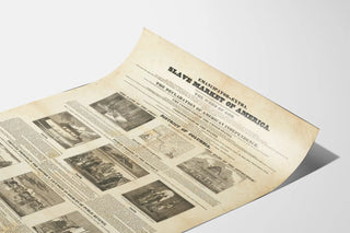 Historical Poster of the Slave Market in the United States