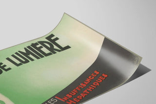 Vintage Emgé Lumière advertising poster against liver insufficiencies — artwork view