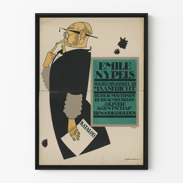 Vintage poster Emile Nypels – Modern wall decoration for office
