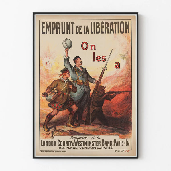 Vintage Poster Liberation Loan - Historical Wall Decoration
