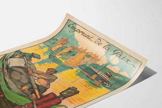 Vintage poster Loan of Peace Industrial Bank of China