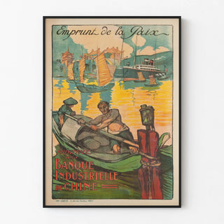 Vintage poster Loan of Peace Industrial Bank of China