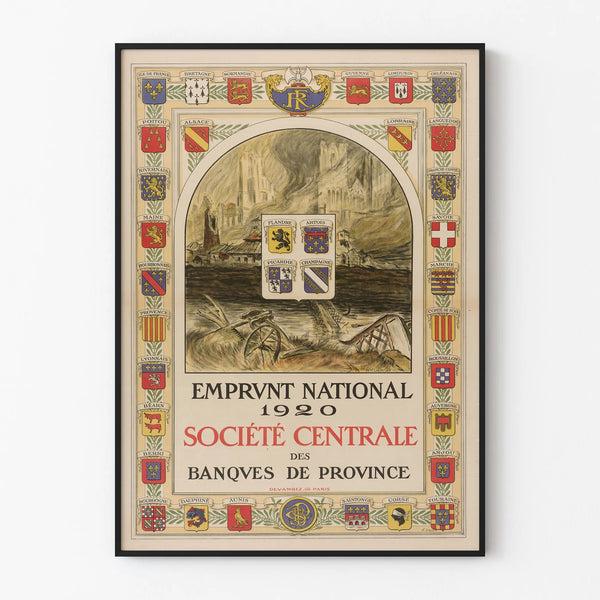 Poster National Loan 1920 - Central Society of Provincial Banks