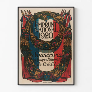 National Loan Poster 1920 - National Credit Bank