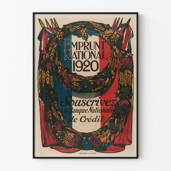 National Loan Poster 1920 - National Credit Bank